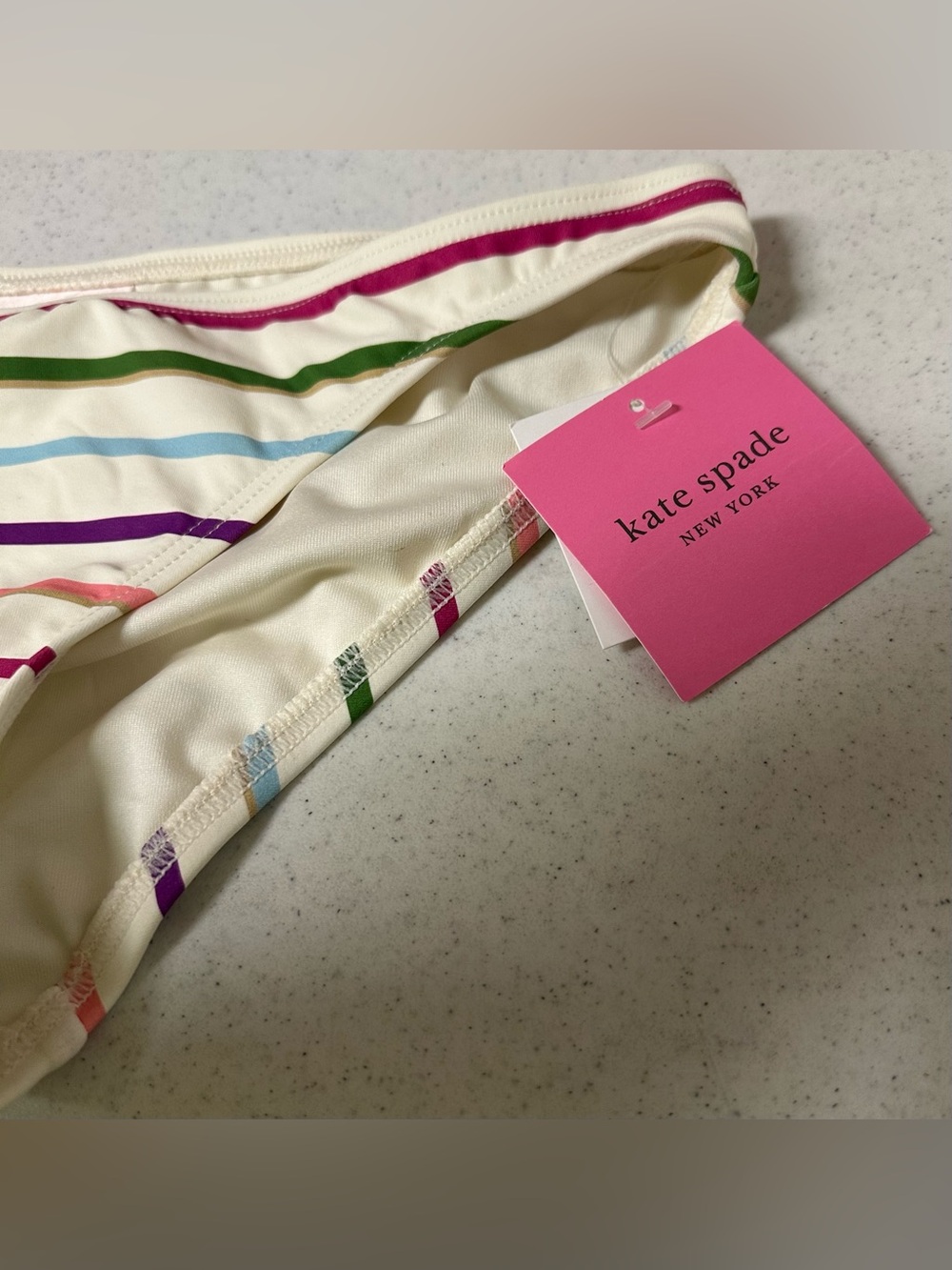 Kate Spade Multi Striped Bikini Top and Bottom NWT - Picture 12 of 12